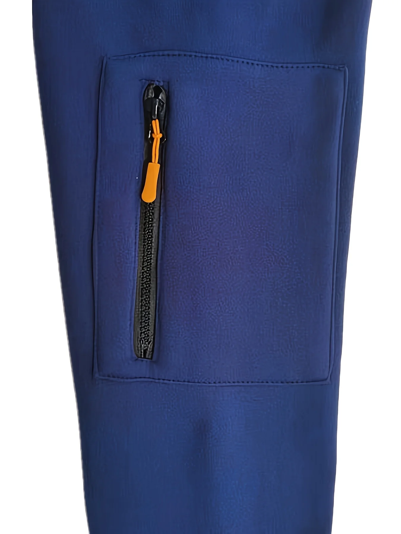 Ensemble de sport 2 pièces pour hommes : sweat à capuche bleu vibrant zippé et pantalon de jogging noir et gris avec accents blancs - fibre de polyester, casu