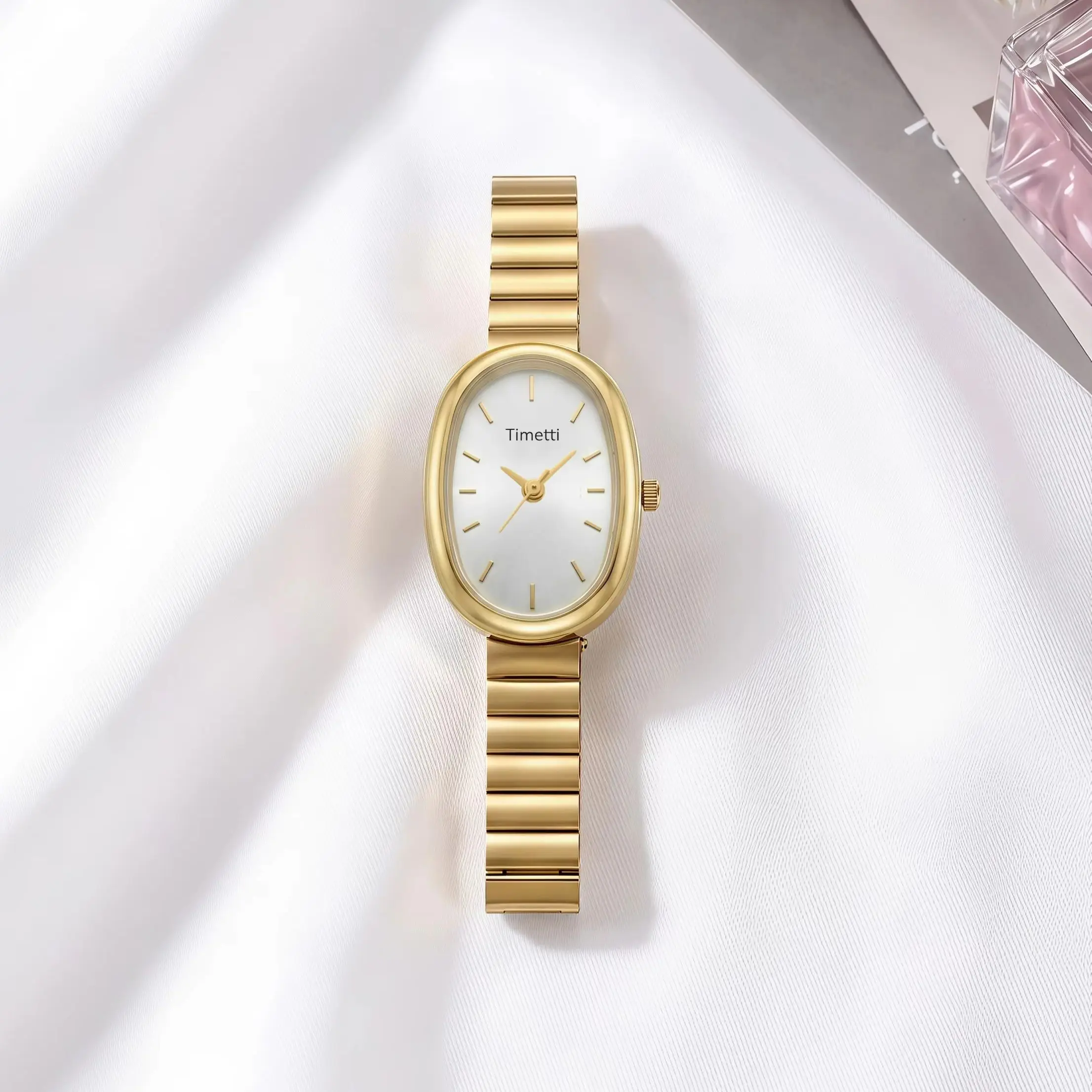 1 Piece of a Niche, Light Luxury, Minimalist, Cool Style Oval Design Quartz Watch