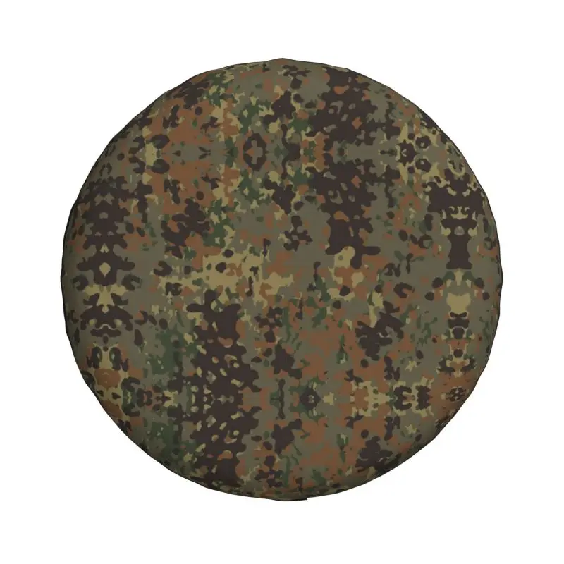 Custom Flecktarn Camo Spare Tire Cover for Mitsubishi Pajero Military Army Camouflage Car Wheel Protectors 14