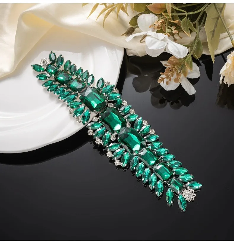 5 Stück Strass-Dekoration Kristall-Diamant-Accessoires DIY Handwerk Hochzeit Abendkleid Strass-Dekoration Nähzubehör – Detail 8