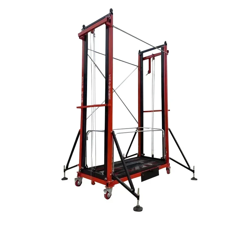 

Electric lifting scaffolding multi-function remote control lifting platform decoration site construction portable