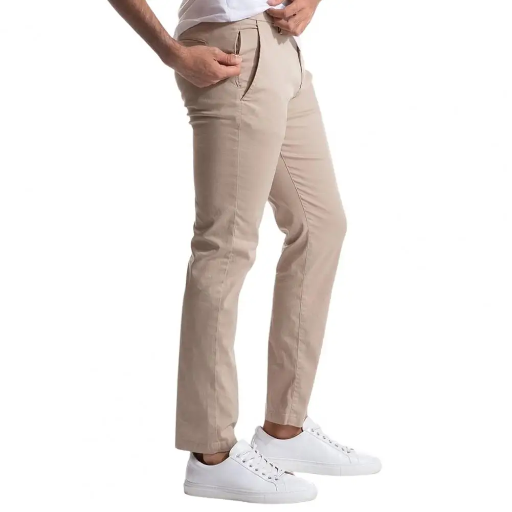 Mens Straight Fit Dress Pants Men's Slim Fit Twill Trousers Stretch Chinos Pants Relaxed Fit Casual Pants for Office Business