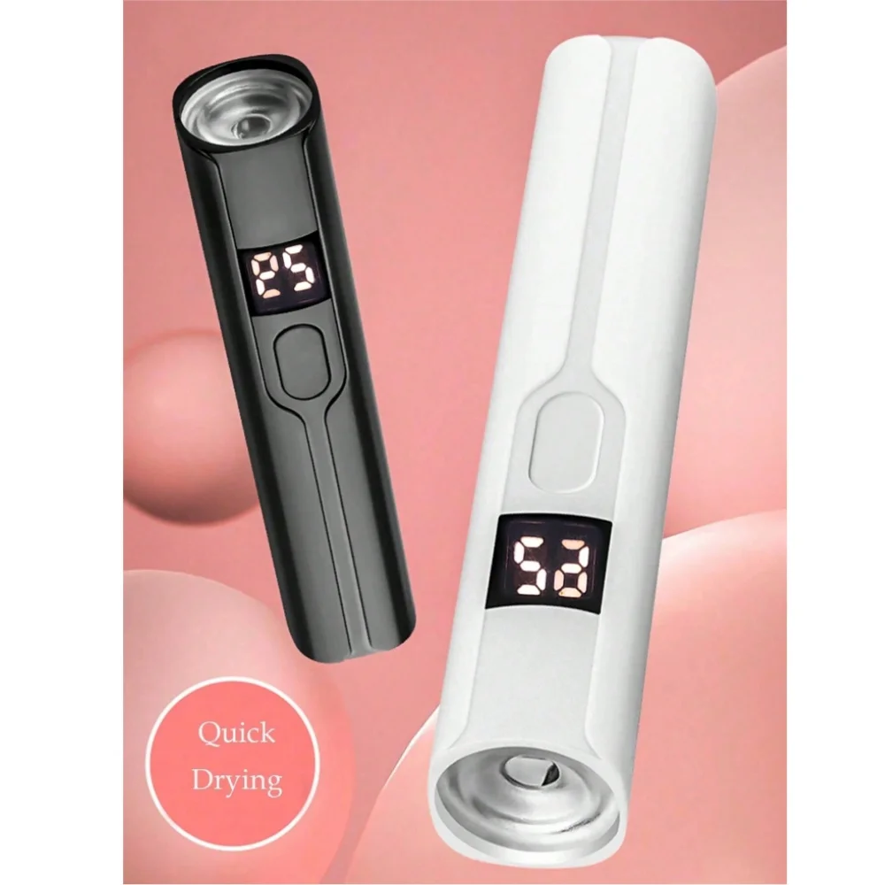 1/2pcs Handheld UV Nail Lamp Portable LED Nail Light with Digital Timer Quick Curing Nail Polish Dryer Gel Baking Lamp for Home