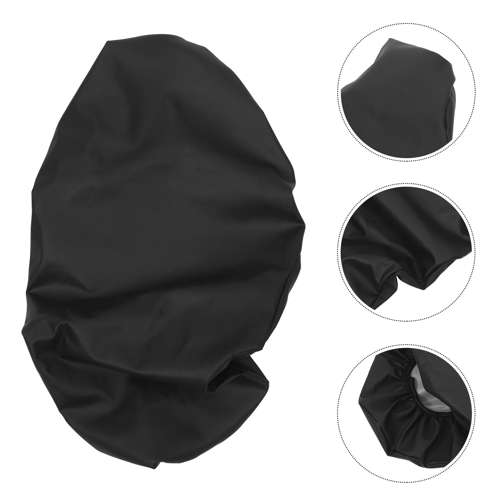 

2Pcs Waterproof Motorcycle Seat Cover Black Durable Vibration Absorption Soft and Ergonomic Design for Long Distance Riding