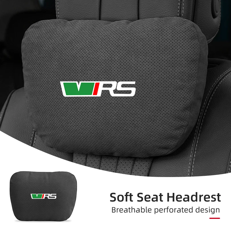 

Car Seat Headrest Fur Neck Rest Cushion Protective Pillow Auto Accessories For Skoda VRS Octavia Kamiq Kodiaq Karoq RS Superb