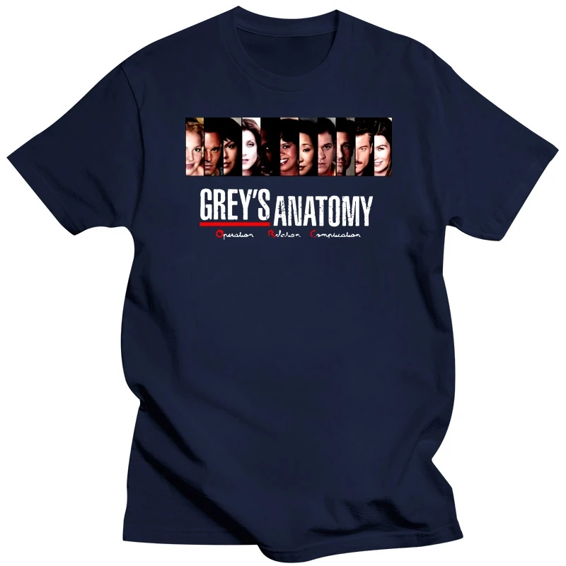 Print Tee Summer Sleeves T Shirt  Clothing New Greys Anatomy Tv Series Mens  T Shirt