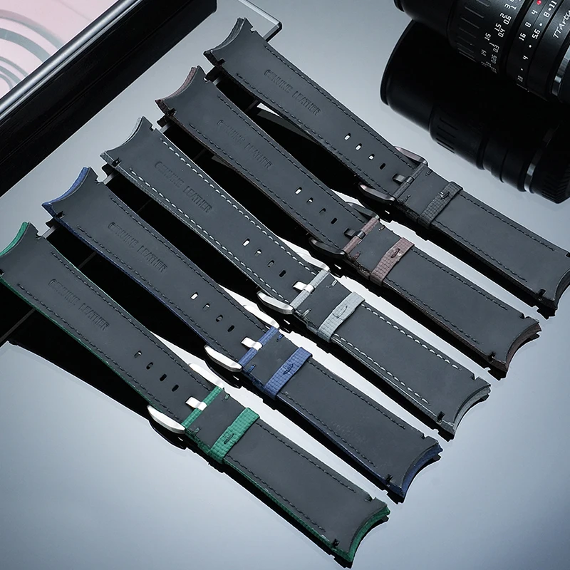 New Fluororubber Watch Strap for Famulan Franck Muller Fluororubber Strap FM Famulan V45 Watch Chain Wristband Accessories