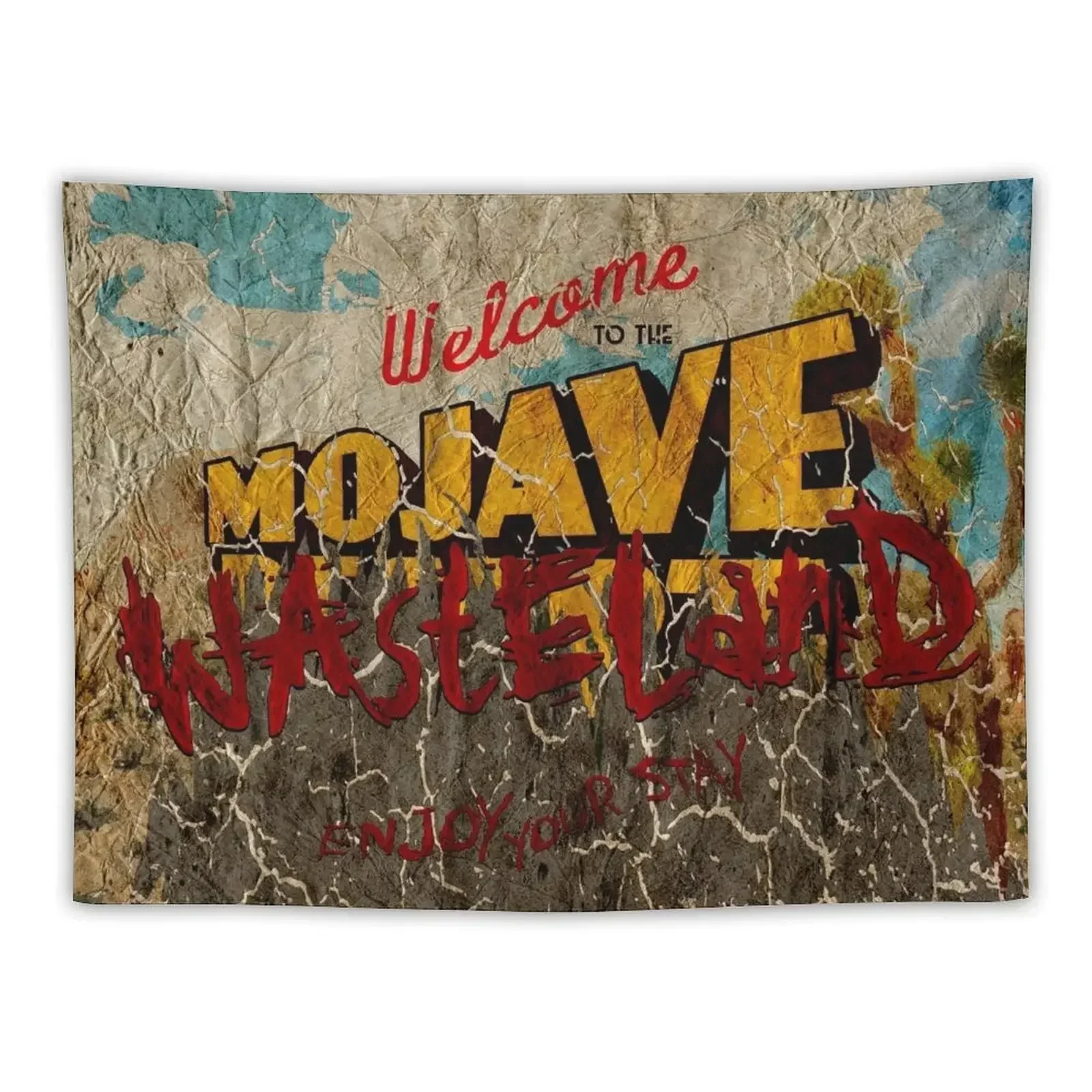 Retro Style Mojave Wasteland Tapestry House Decoration Outdoor Decor Cute Room Things Tapestry