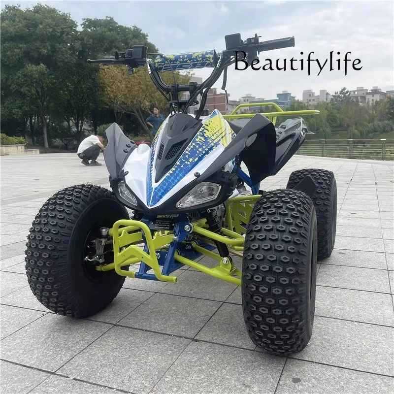 

Пляжный автомобиль 125 куб.см, четырехколесный квадроцикл для взрослых, живописный тур, вездеход, утолщенная рама