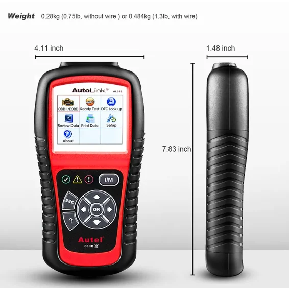 Autel AutoLink AL519 Classic Modo mejorado 6 Lector de código de fallos del motor OBDII CAN Herramienta de escaneo de diagnóstico