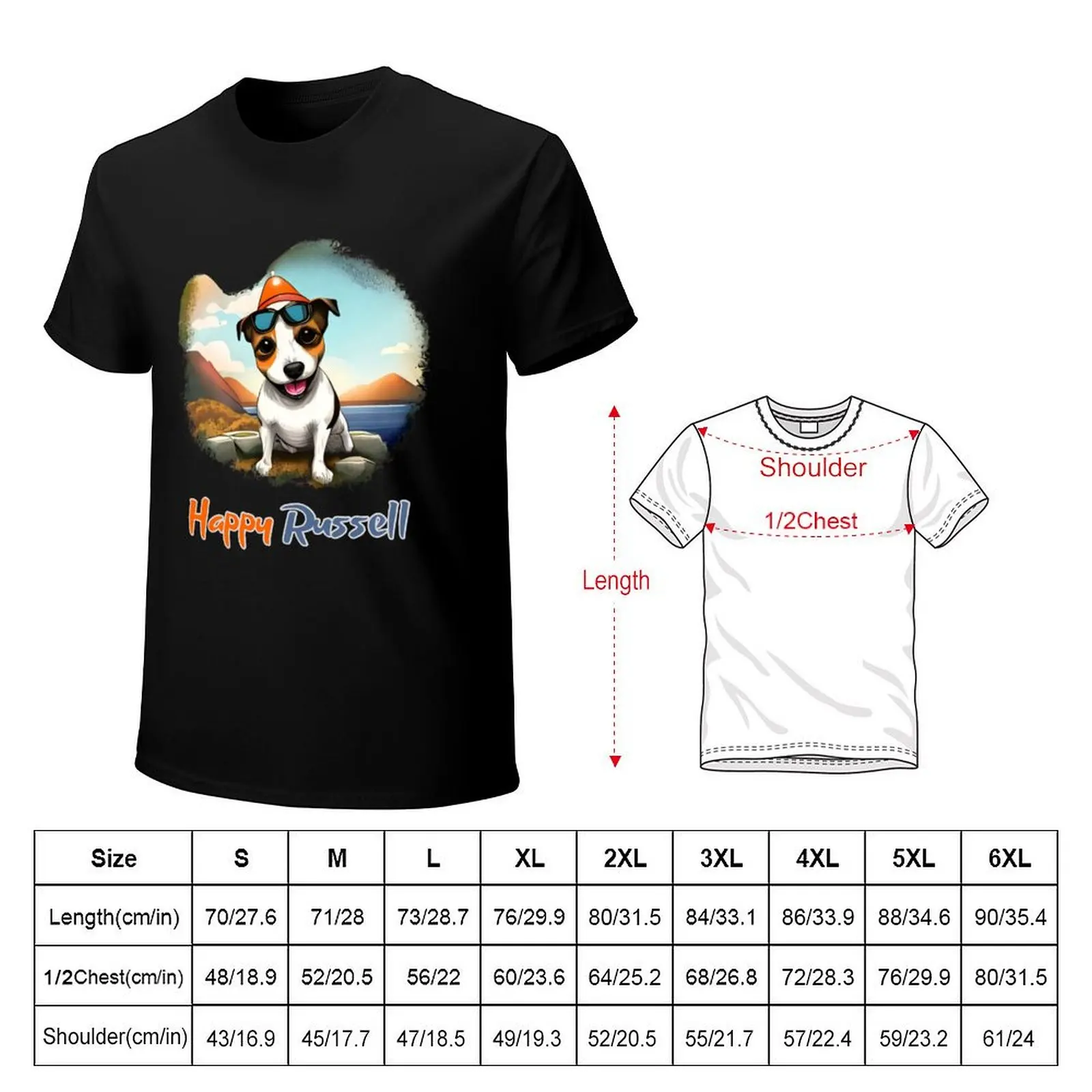 Happy Russell T-shirt vintage sweat Men's t-shirts