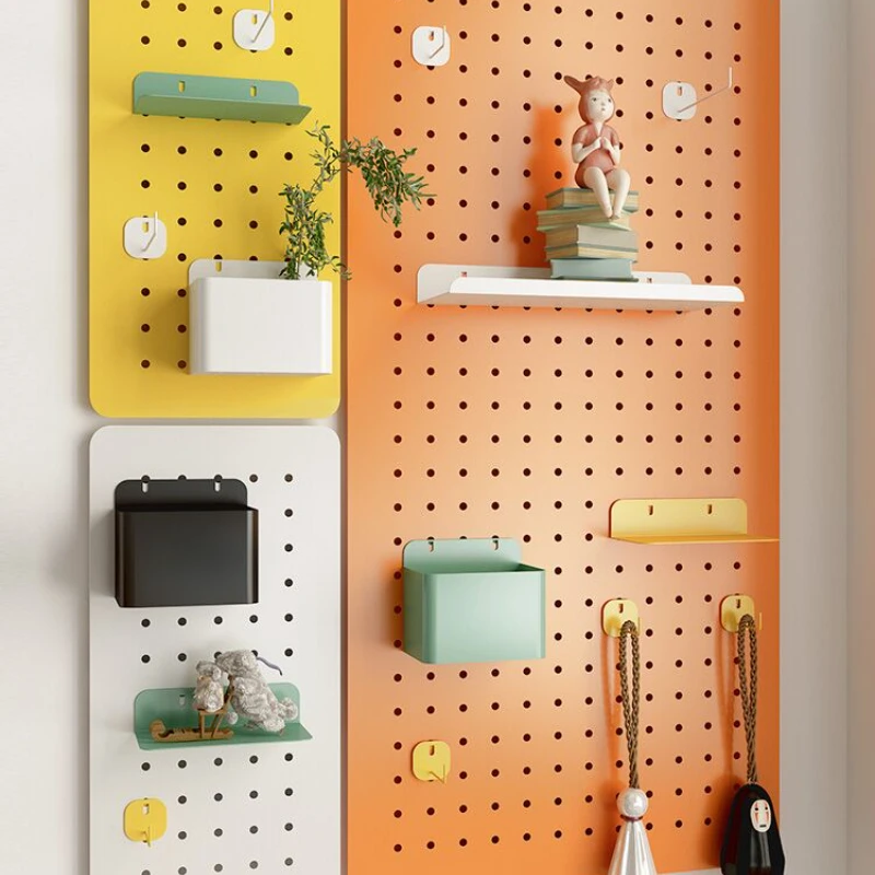 Multifunction Pegboard Decorative Board Shelf Rack Office Kitchen Organize Wall Holder Board Hanging Organizers Wall Decorations