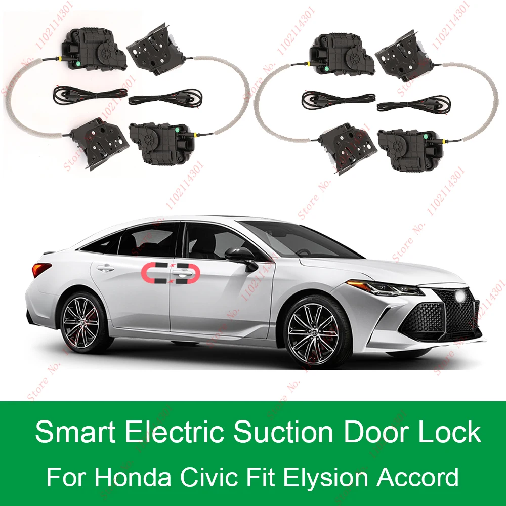 

Smart Auto Electric Suction Door Lock for Honda Civic Fit Elysion Accord Automatic Soft Close Door Super Silence Vehicle Door