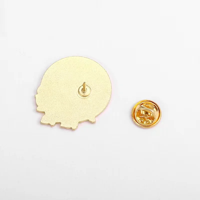 Custom Floral Moon Phase Enamel Pins Astrology Crescent Quarter Full Moon Brooches Backpack Lapel Badges Jewelry Gifts Wholesale