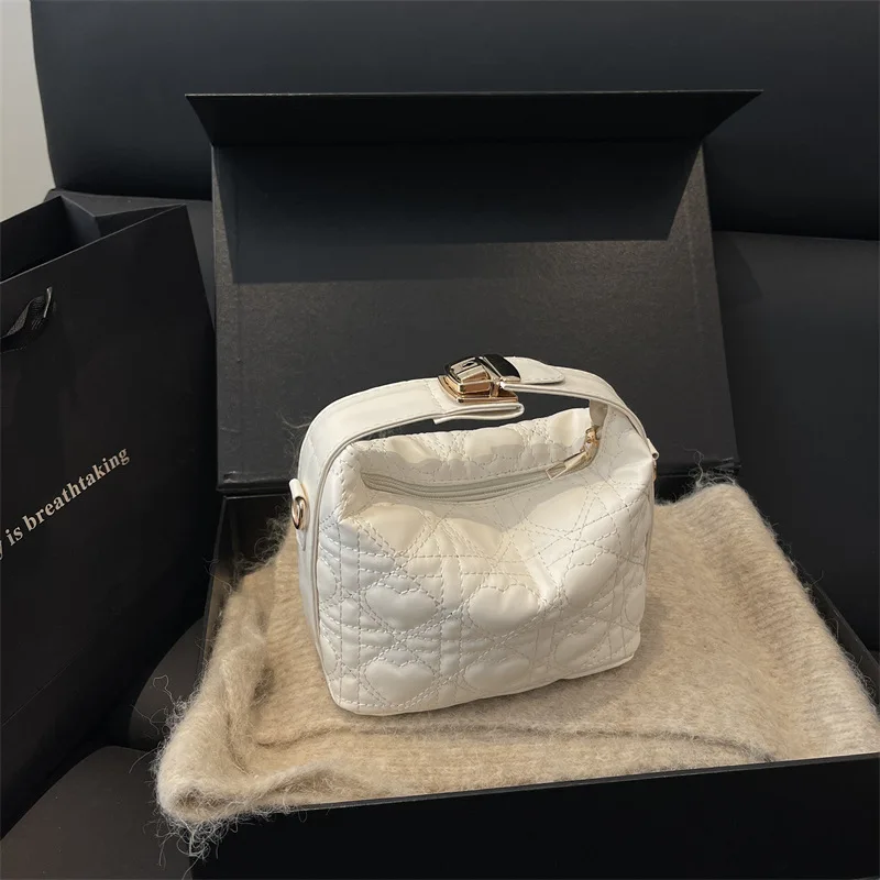 حقيبة Luxe Niche ذات المقبض العلوي، محفظة كروس أنيقة، حقيبة نسائية بسيطة من اليوم إلى الليل، حقيبة حبال مزخرفة، كتف متعدد الاستخدامات #4