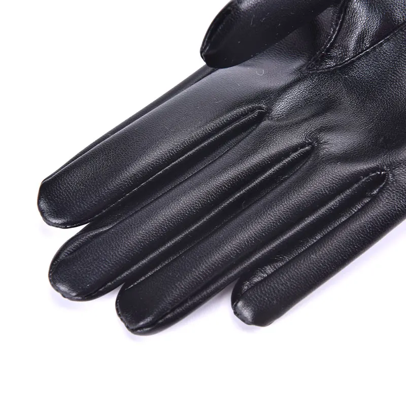 New Design Sexy Leather Gloves for Women Half Palm PU Leather Gloves Party Show