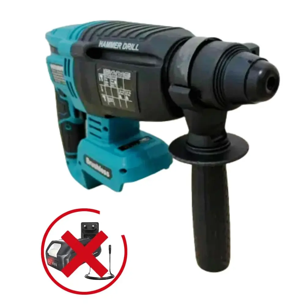 

PATUOPRO 26 мм бесщеточная электрическая ударная дрель 4 режима роторная аккумуляторная дрель перезаряжаемый электроинструмент для батареи Makita 18 В