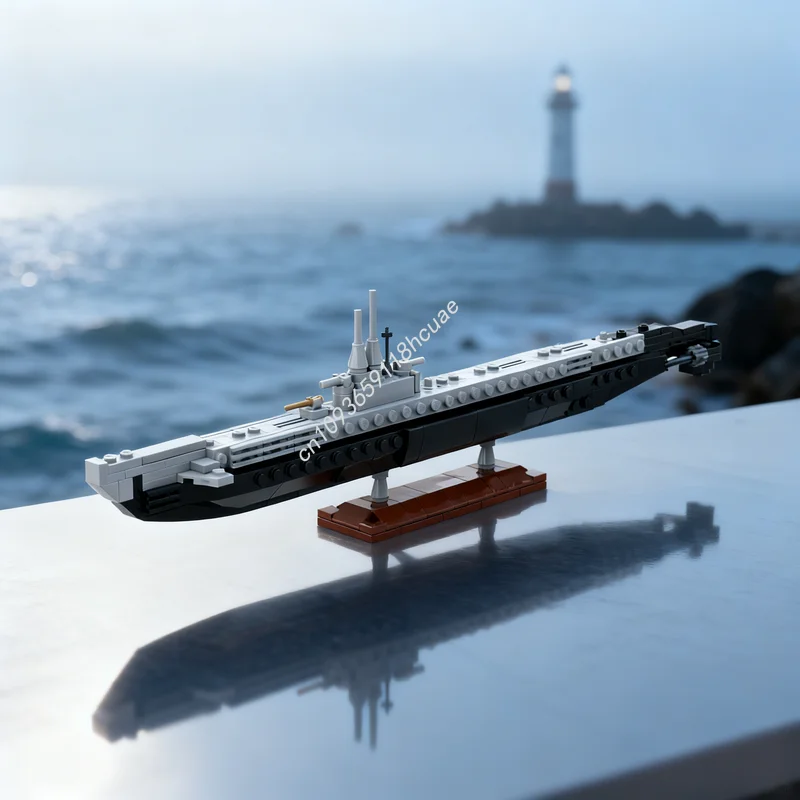 

236pcs MOC USS Bowfin SS Balao Class Submarine Boat Model Building Toys Blocks Architecture Idea Brick Festival Gift Education