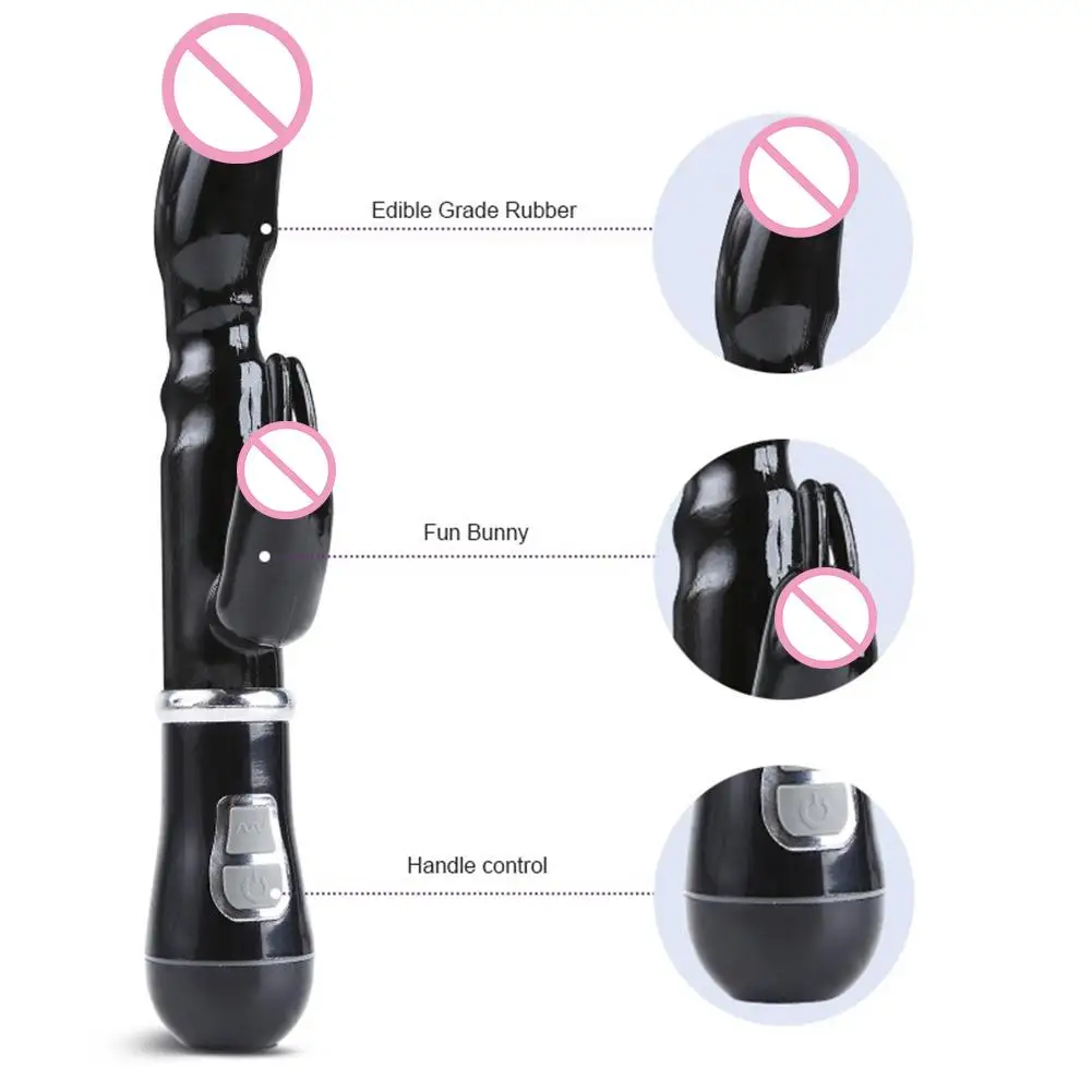 Powerful G Spot Rabbit Dildo Vibrator for Women Adult Sex Toys Clitoris Stimulator Massager Sex toy for Female Masturbator