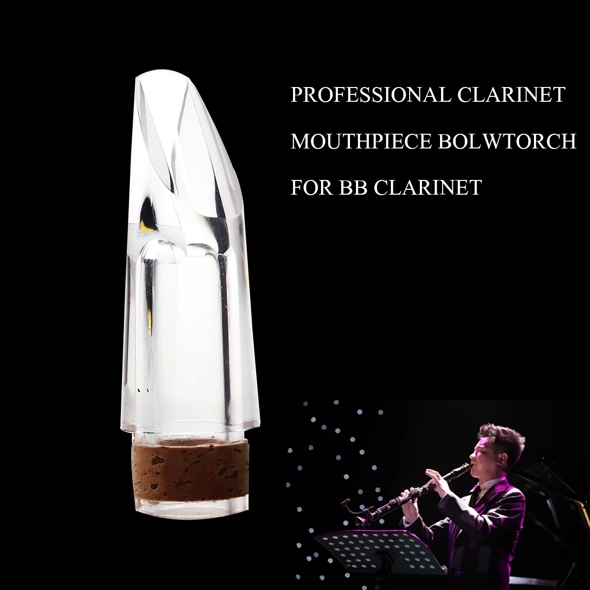 

Transparent 90*25Mm Transparent Bolwtorch Clarinet Clarinet Abs Plastic Durable Bolwtorch Instrument Accessory