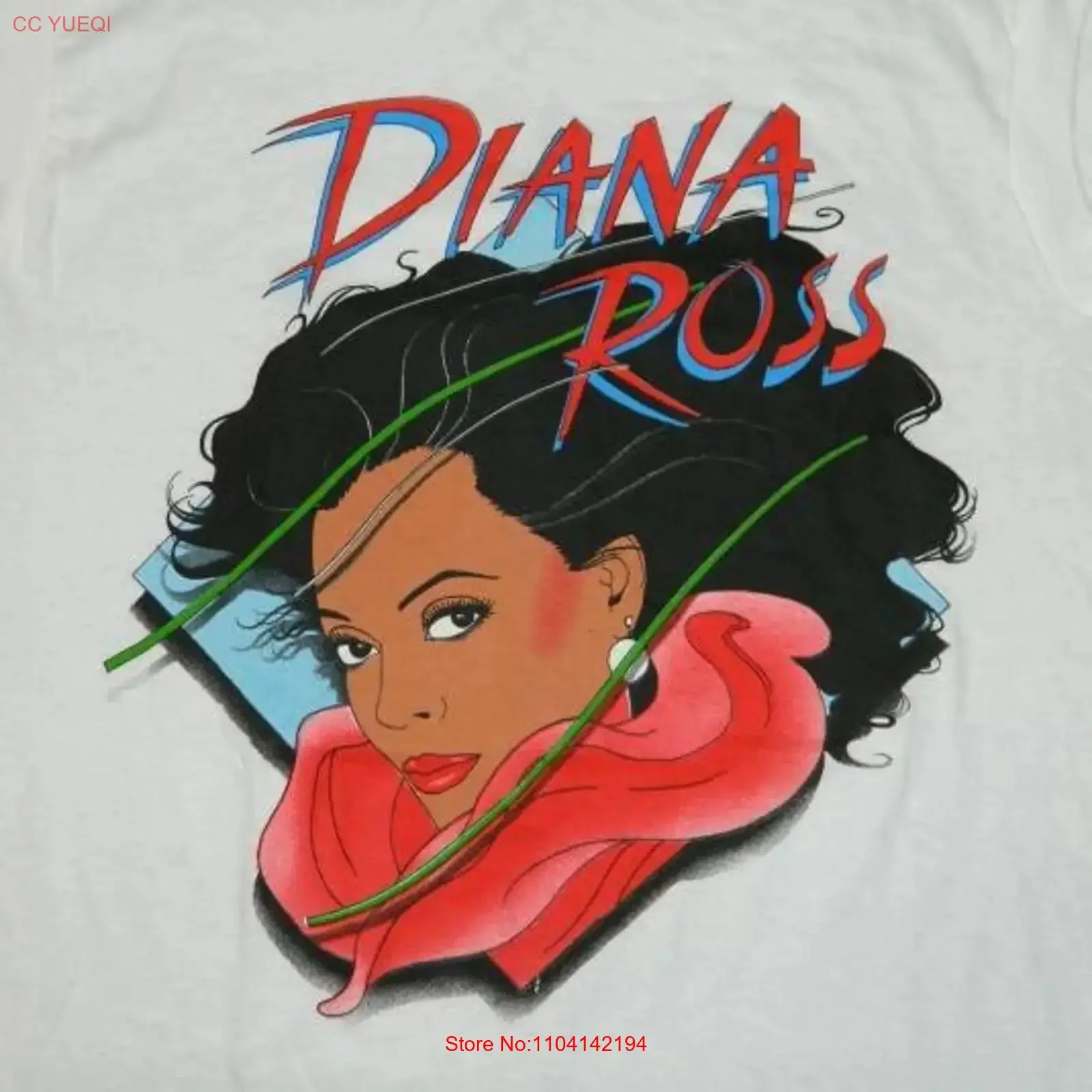 Vintage Diana Ross For One And All T Shirt Concert S to 5XL vintage Washed Stretched Top For Everyday Wear homme Breathable