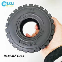 JDMODEL JDM-82 137mm Tires For RC 1/14 Forklift Engineering Vehicle and Loader Model Toy Parts or DIY Accessories