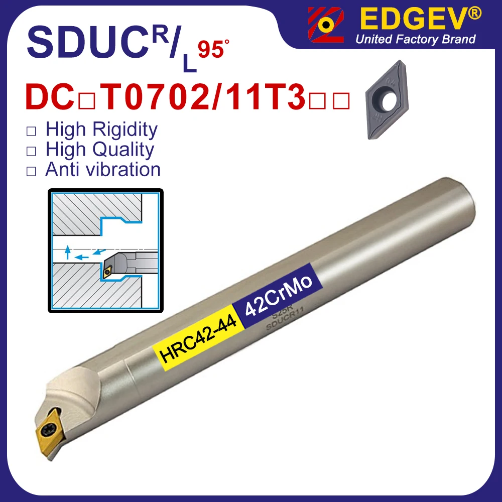 

EDGEV держатель инструментов для внутренней обточки S10K DCMT070204