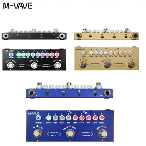 M-VAVE 큐브 베이비 베이스 큐브 베이비 AC 효과 페달, 다양한 기타 효과 페달, 기타 액세서리
