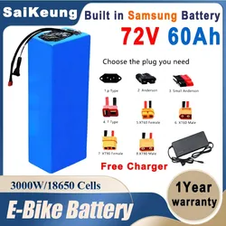 72V Battery 40ah Battery 3000W High Power 84V Batterij Elektrische Fiets Motor Elektri scooter Ebike 30ah 35ah 50 60ah Akku Accu