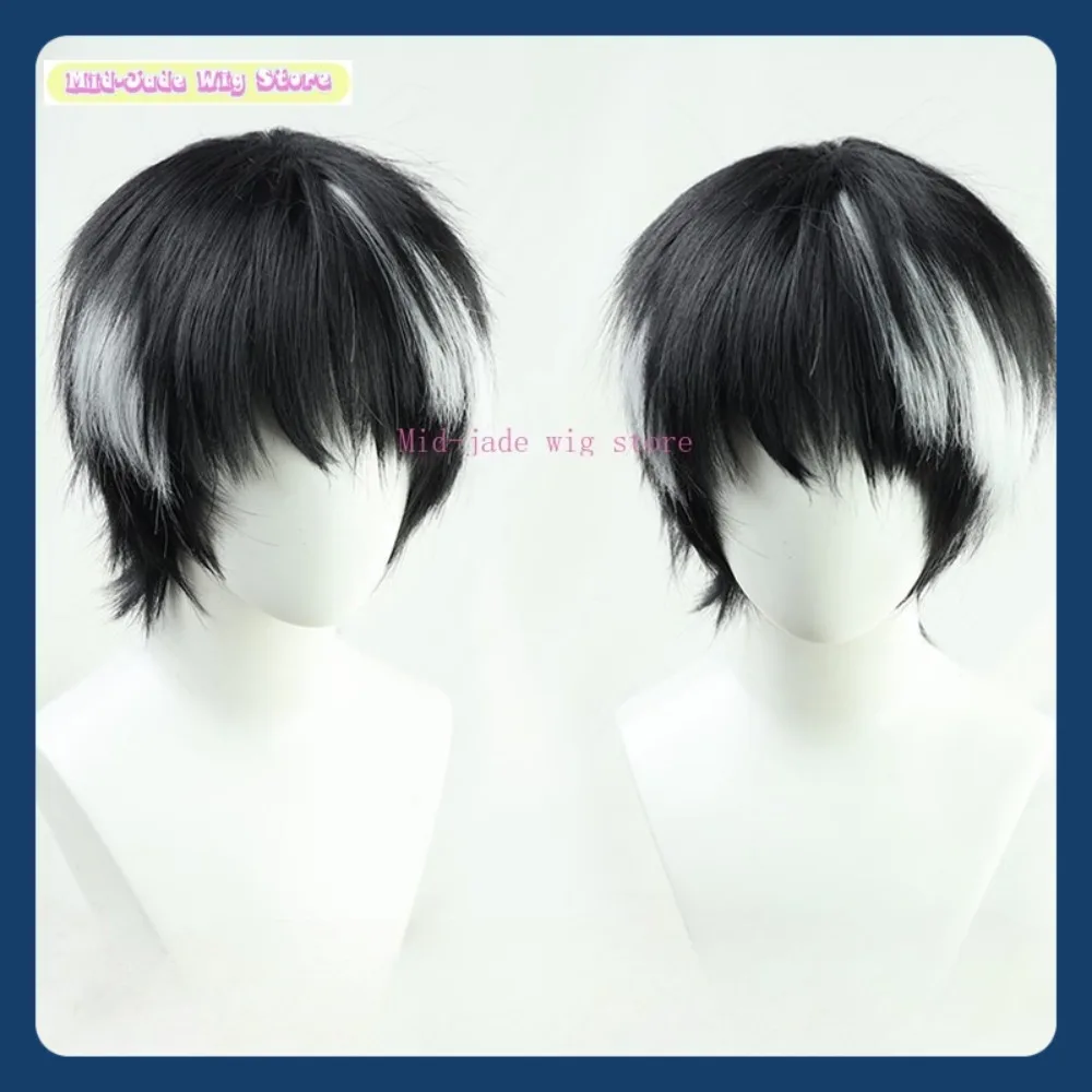 

Mid-jade Wig Kamen Rider Ex-Aid Hiiro Kagami Cosplay Wig Anime Game Role-playing Halloween Party Performance Synthetic Hair