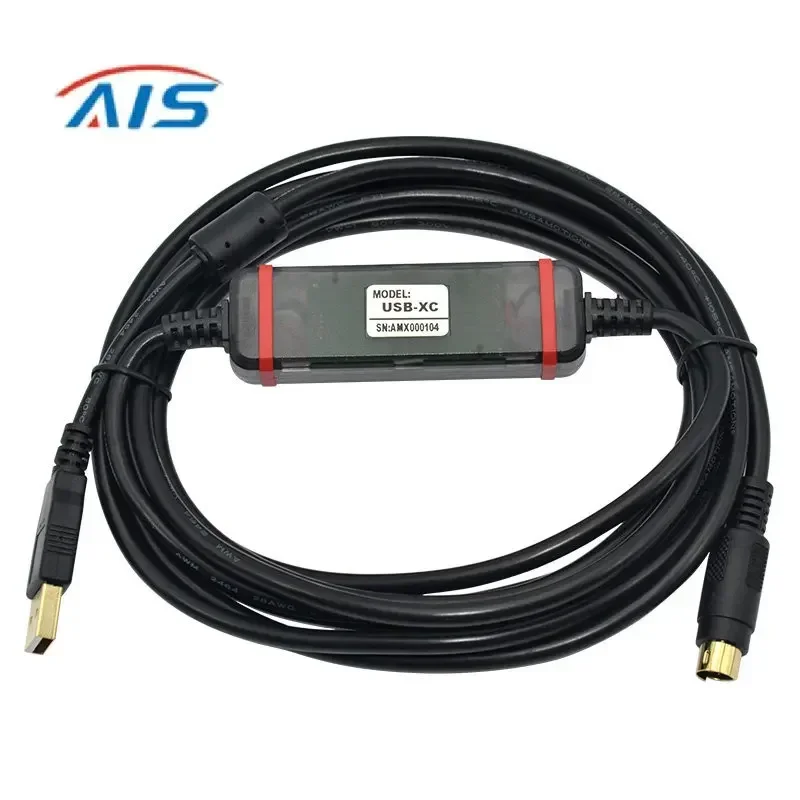 USB-XC Gold-plated High Speed Programming Cable Suitable For Xinje XC1 XC2 XC3 XC5 Series PLC USB To RS232 FTDI Chip