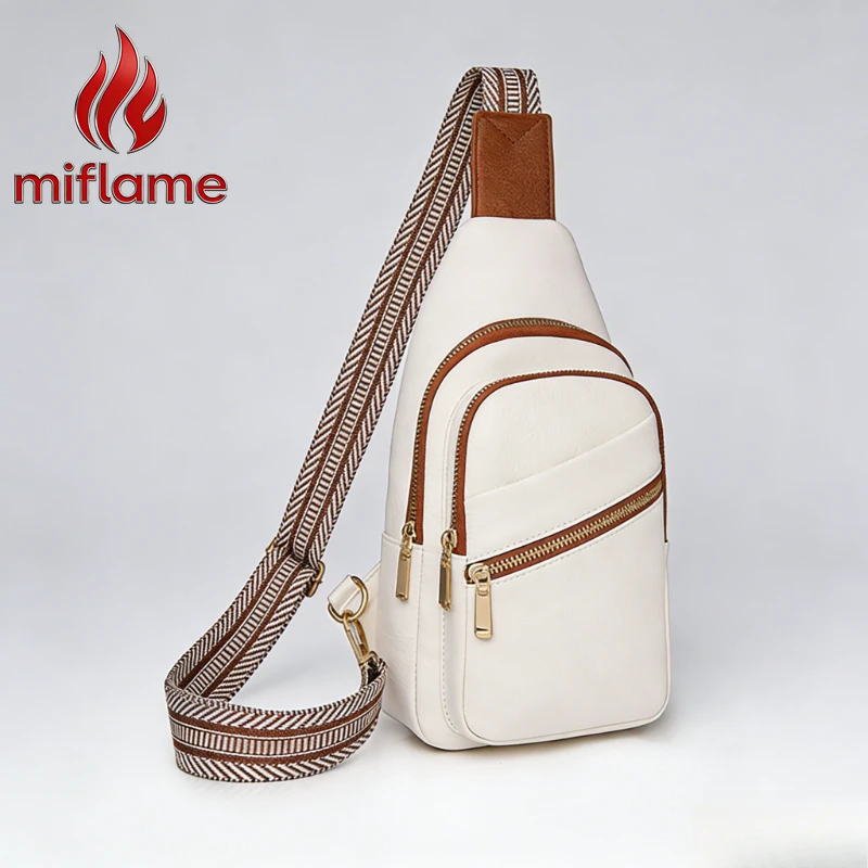 

Женская нагрудная сумка из искусственной кожи в корейском стиле, водонепроницаемая, вместительная, для поездок на работу, через плечо, с разъемом для наушников, шикарная, повседневная