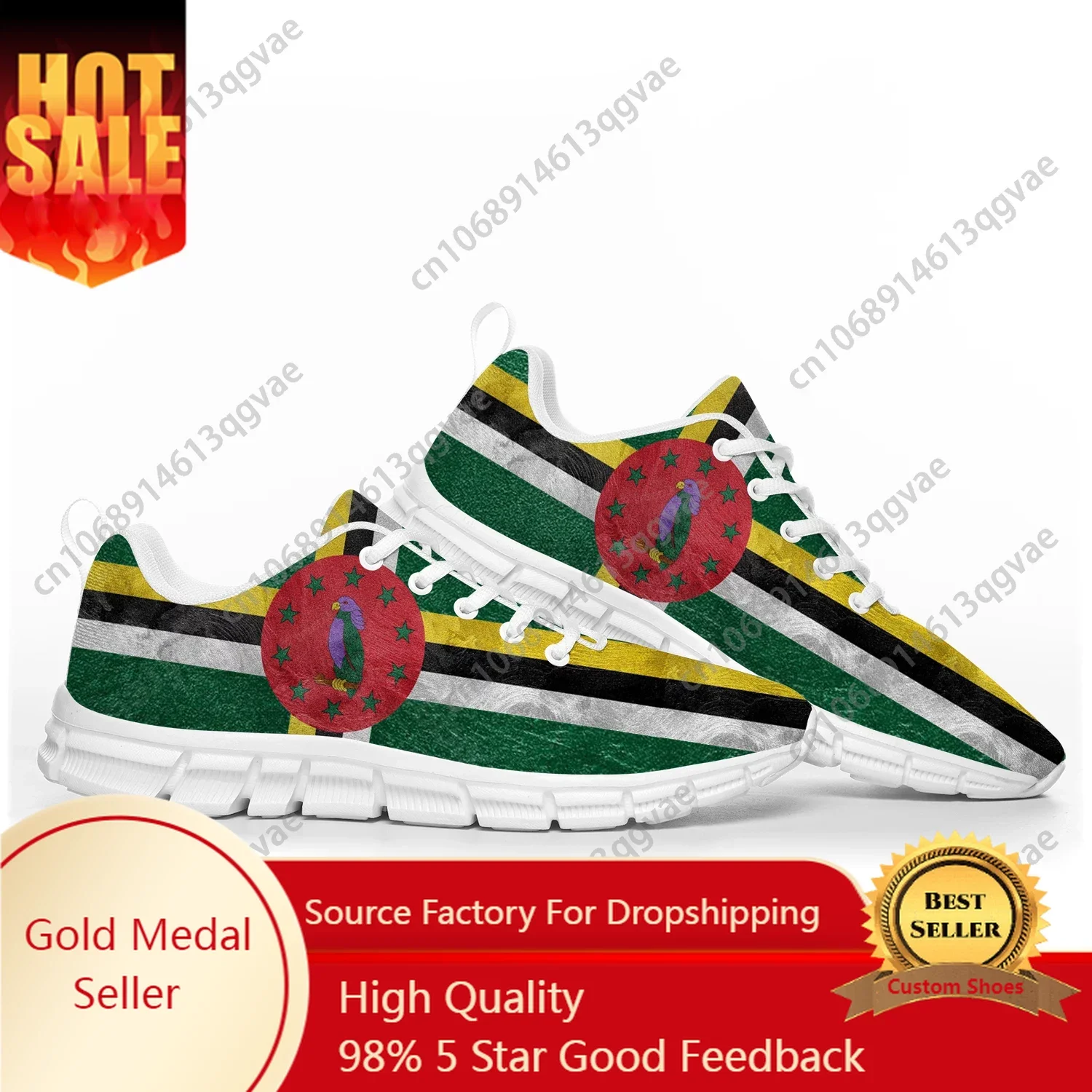 Commonwealth of Dominica Flag Sports Shoes Mens Womens Teenager Kids Children Sneakers Casual Custom High Quality Couple Shoes