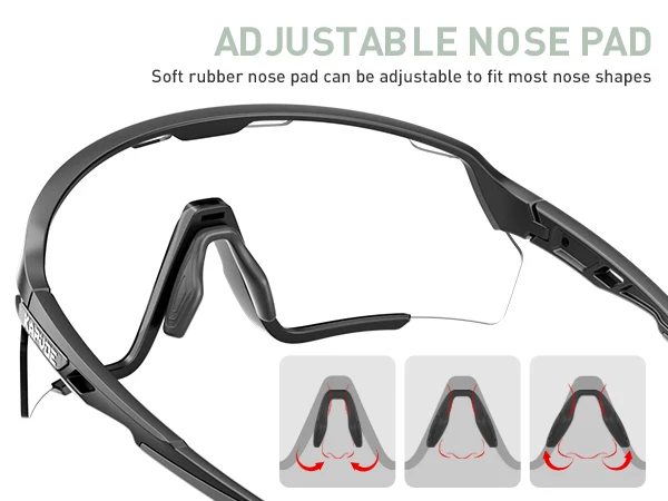 KAPOVE Neue Photochrome Outdoor Road Fahrrad Sport MTB Radfahren Sonnenbrille UV400 Radfahren Brillen Männer Frauen Reiten HiKing Gläser – Detail 6
