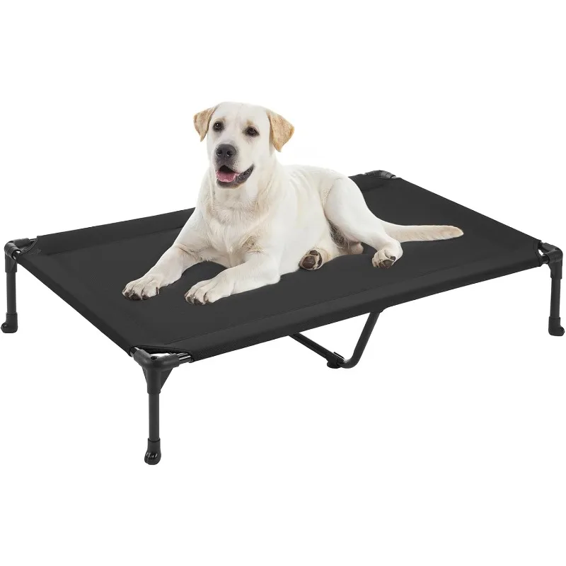 

Cooling Elevated Dog Bed, Durable Raised Pet Bed with Washable & Breathable Sandwich Mesh, No-Slip Feet