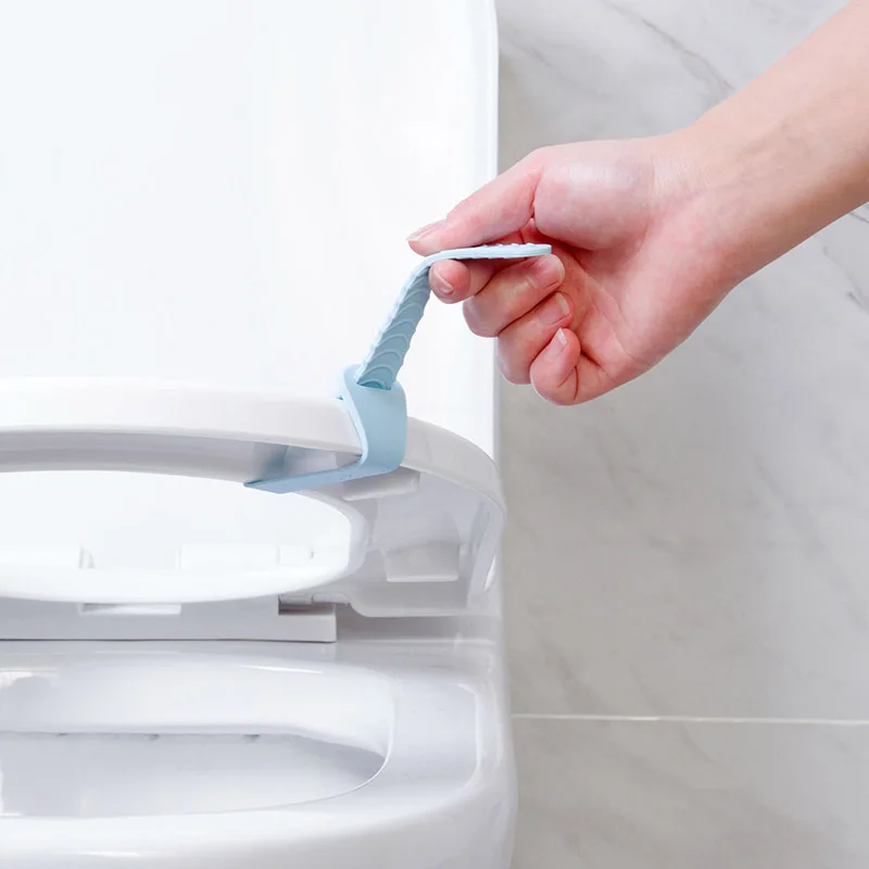Fotografia 5: 6 Peças Levantador de Tampa de Vaso Sanitário de Silicone Antiderrapante, Acessório para Higiene do Assento Sanitário