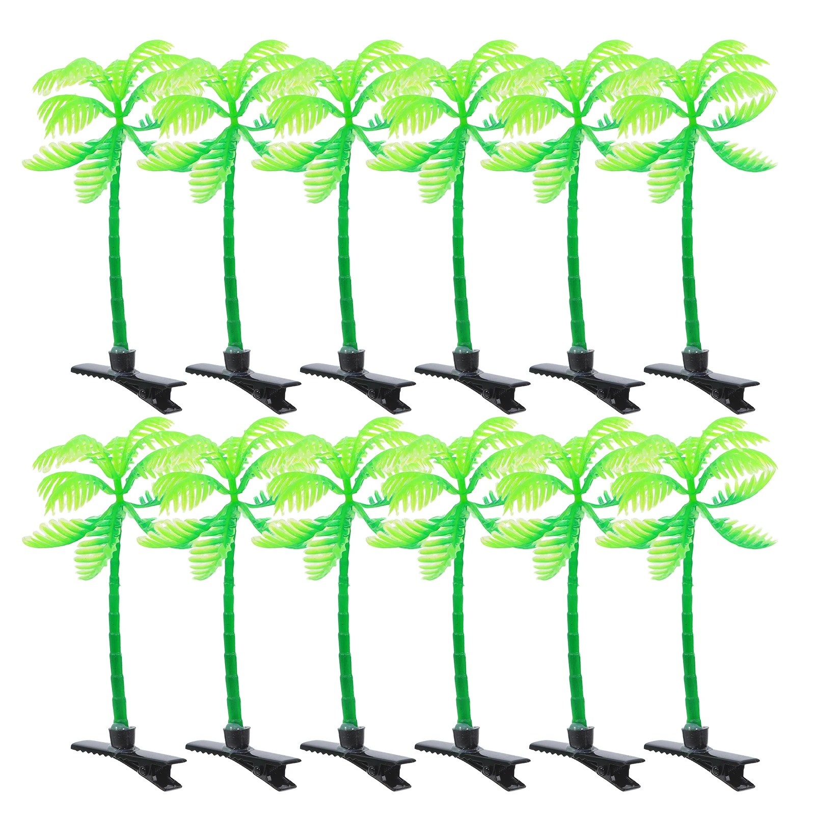 

30 Pcs Coconut Hair Clip Beach Themed Accessories Barrette Barrettes for Women Accessory Tree Grass