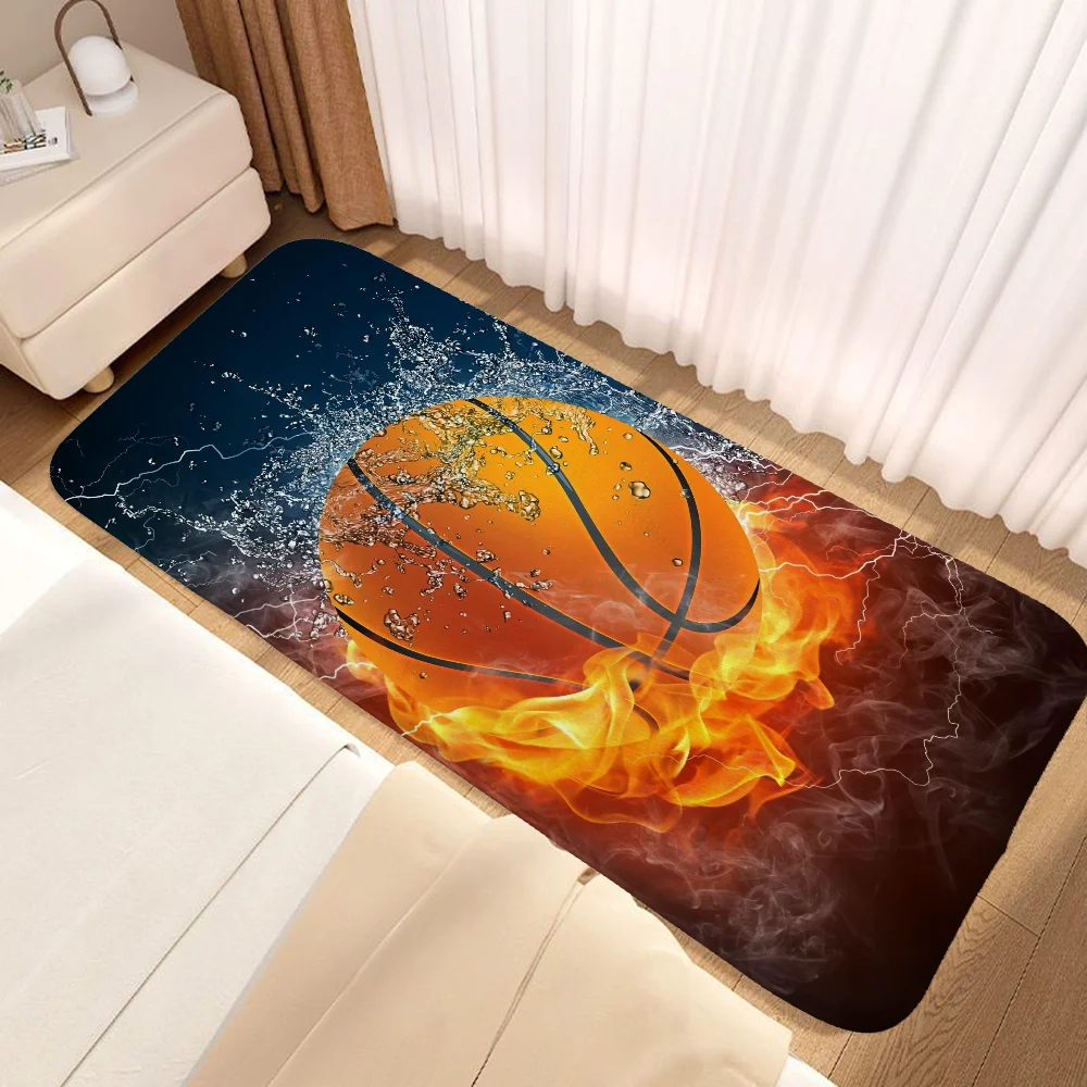 Basketball Room Rugs Balcony Hallway Carpet for Bedroom Mats Home Decoration Cute Rug Outdoor Entrance Doormat Welcome Mat Bath