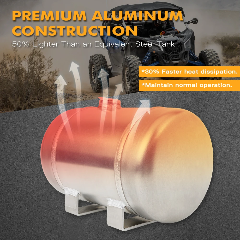 NICECNC Aluminum Compressed Air Tank 4L For Yamaha Polaris Can-Am ATV Arctic Cat 1/2 NPS ports ATV UTV Universal Parts