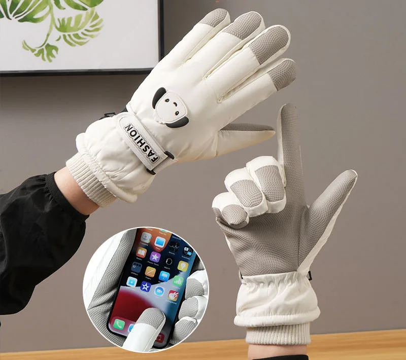 

Зимние велосипедные перчатки, нескользящие сенсорные перчатки для катания на лыжах, сноуборде, аксессуары для сноуборда, водонепроницаемые карманные теплые женские перчатки