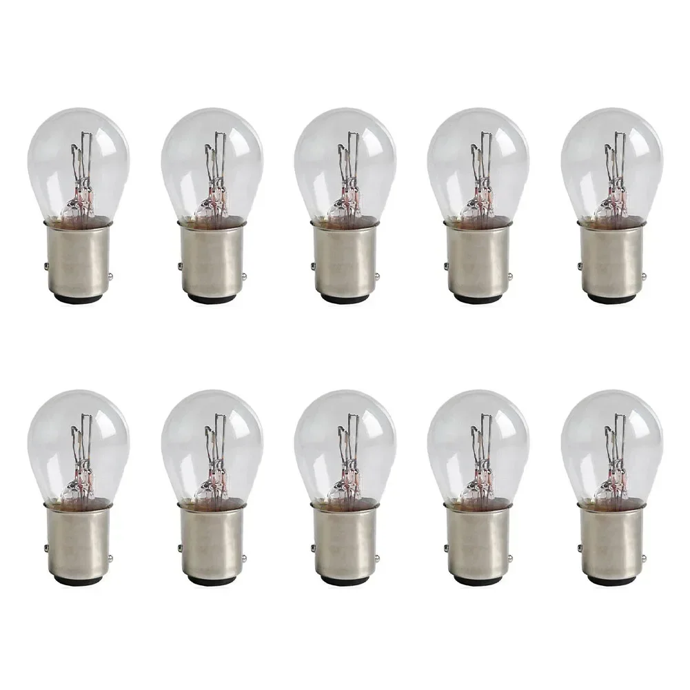 10pcs/set Directional Signal High Mount Stop Interior Dome Bulb Car Transparent Motorcycle 3800K Battery Car Brake Light