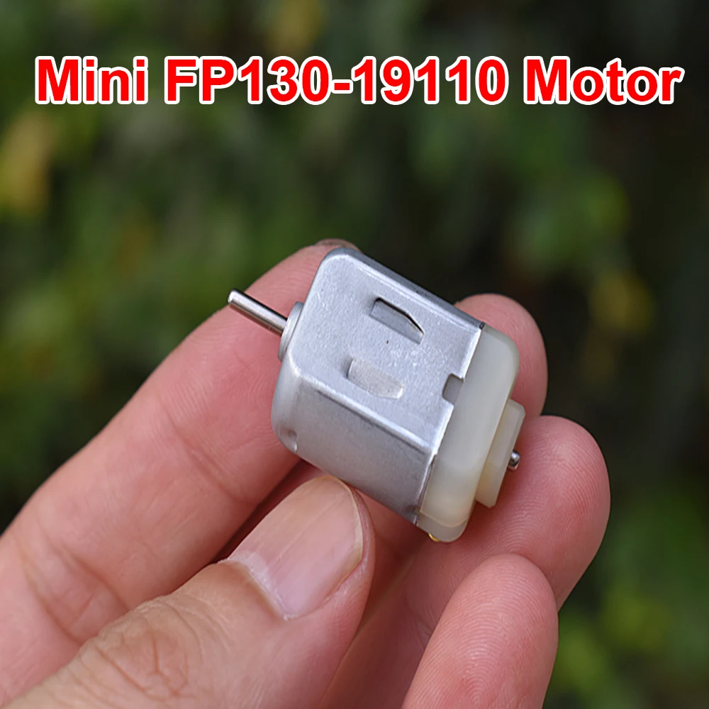 Mini FP130-19110 Motor DC 3V 5V 6V 18000RPM High Speed Strong Magnetic Carbon Brush Motor Large Torque Toy Car Boat RC Model