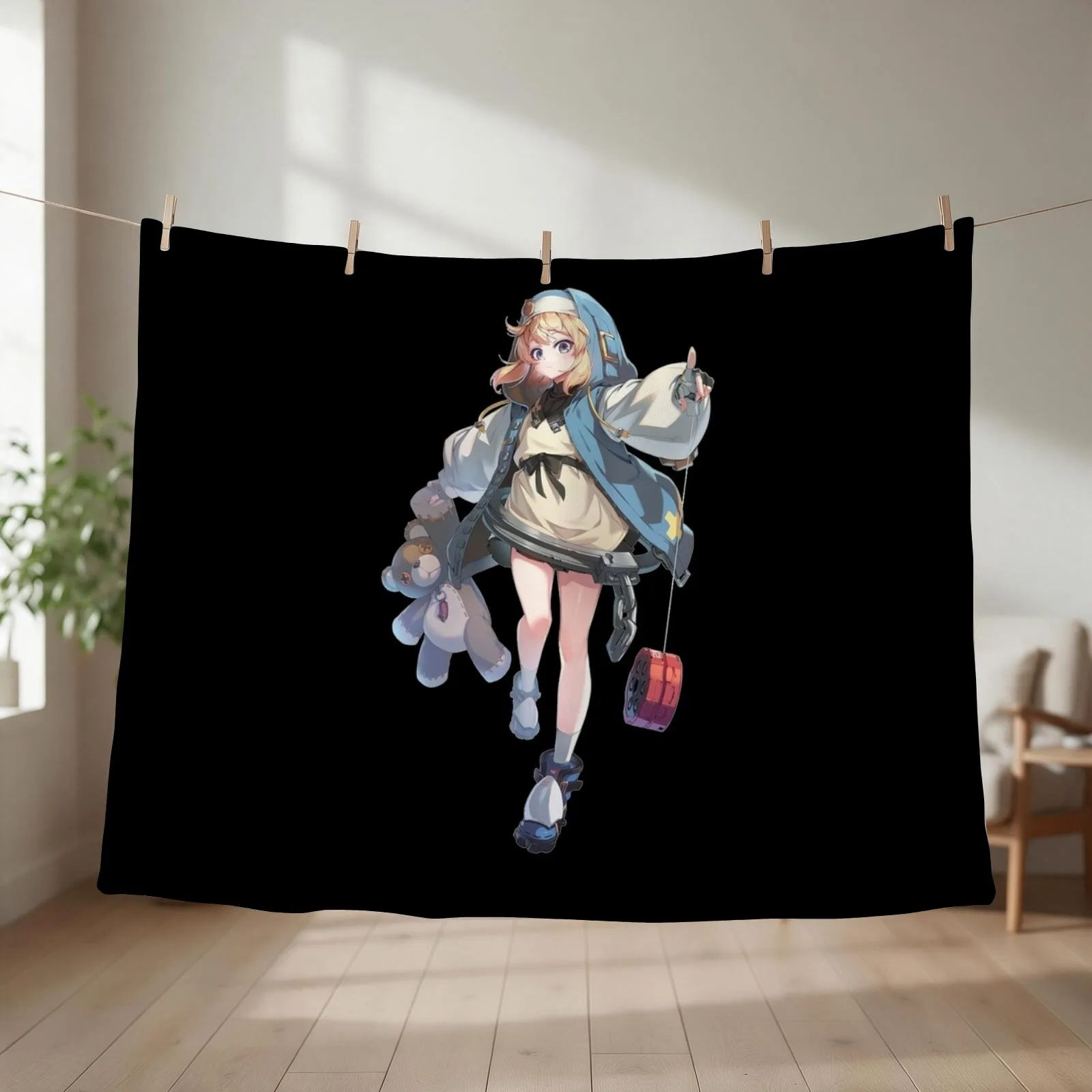 Bridget - The Guilty Gear Throw Blanket For Sofa Thin Designers Sofa Throw sofa bed Blankets