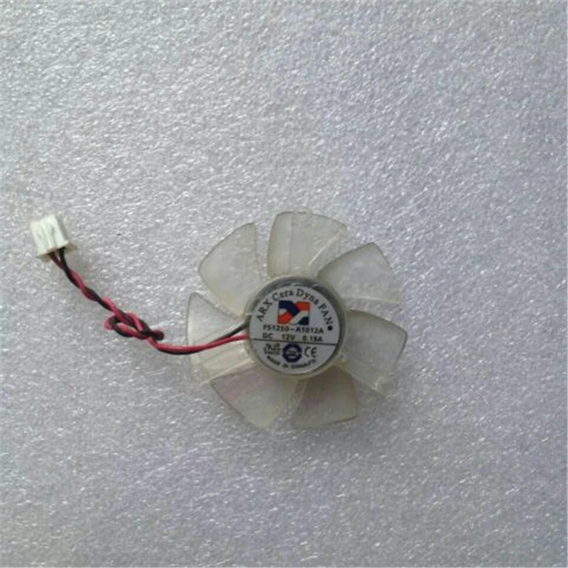 

1 шт. для ARX FS1250-A1012A DC 12 В 0,19 А 2-проводной безрамный вентилятор для видеокарты