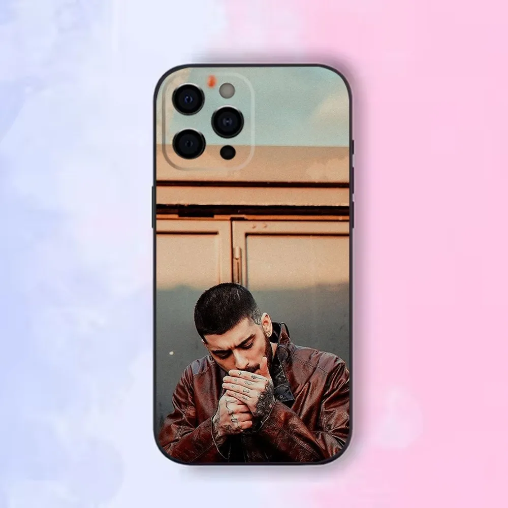 Singer Z-Zayn M-Malik Phone Case For iPhone16,15,14,13,12 Mini 11 Pro XR,X,XS,MAX 7,8 Plus Silicone Cover Soft Black