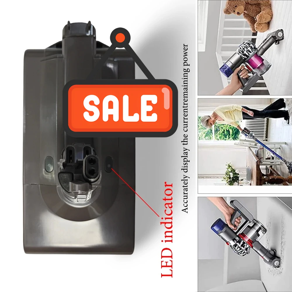 

25.2V 6000/8000/10000mAh Vacuum Cleaner battery for Dyson V11 SV14 Cyclone Animal Absolute Total Clean Rechargeable Battery