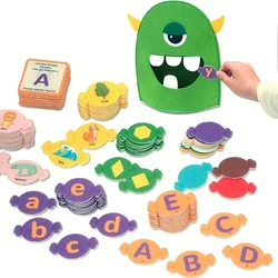 Alphabet Monster Matching Game Fun Letter Recognition Toy for Youngsters 3+ Perfect for Classroom Home Learning Christmas Gift