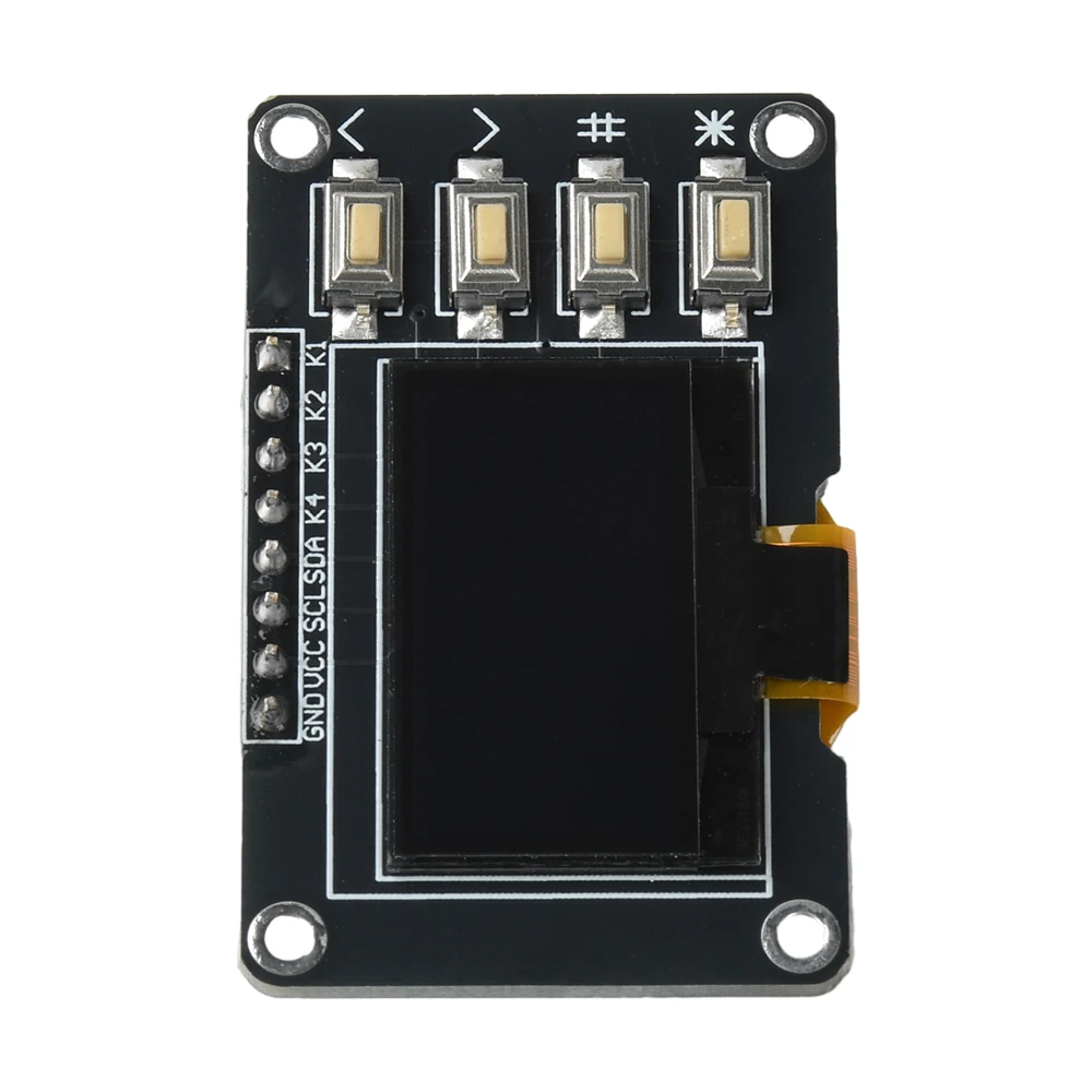 منتج جديد 0.96 بوصة OLED IIC أبيض/أزرق 128*64 شاشة OLED مع مفتاح 4x4 I2C SSD1315 SSD1306 لوحة شاشة LCD لاردوينو #3