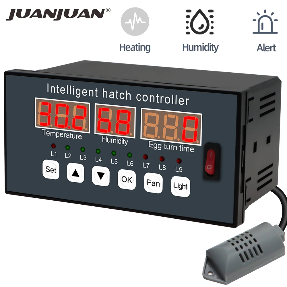 Xm-16 Probe Controller Egg Incubator Temperature Controller Thermostat Automatic Industrial Incubators Hatcher Control System