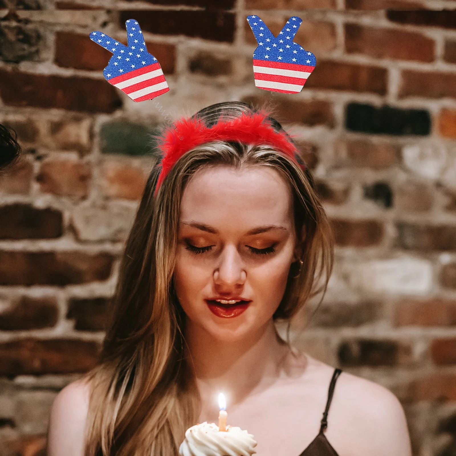 

6pcs Independence Day Hairbands Women Headwear Star-Shaped Party Head Decor Carnival Costume Hair Hoops Lightweight Female